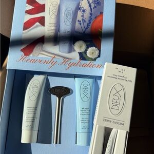 Dieux Skincare Set with Blue and White Tubes